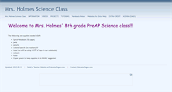 Desktop Screenshot of holmess.educatorpages.com