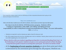 Tablet Screenshot of mrssilva.educatorpages.com