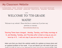 Tablet Screenshot of clarkmath08.educatorpages.com