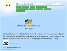 Tablet Screenshot of fajardo.educatorpages.com
