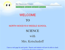 Tablet Screenshot of northwoodscience.educatorpages.com