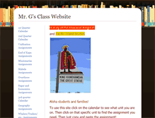 Tablet Screenshot of misterg.educatorpages.com