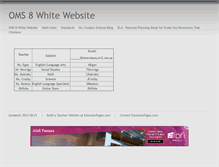 Tablet Screenshot of oms8white.educatorpages.com