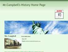 Tablet Screenshot of campbellfrolio.educatorpages.com