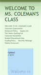 Mobile Screenshot of mscoleman.educatorpages.com