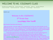 Tablet Screenshot of mscoleman.educatorpages.com