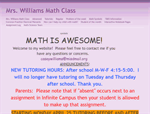 Tablet Screenshot of cwilliams0625.educatorpages.com