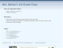 Tablet Screenshot of lizbarber.educatorpages.com