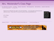 Tablet Screenshot of amberwestendorf.educatorpages.com