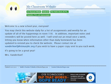 Tablet Screenshot of jvanderhoef.educatorpages.com
