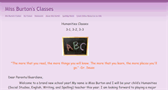 Desktop Screenshot of missburton.educatorpages.com