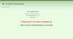 Desktop Screenshot of creel.educatorpages.com