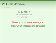 Tablet Screenshot of creel.educatorpages.com