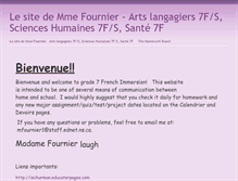 Tablet Screenshot of mfournier.educatorpages.com