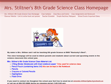 Tablet Screenshot of mrsastiltner.educatorpages.com