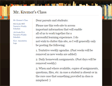 Tablet Screenshot of joshuakremer.educatorpages.com