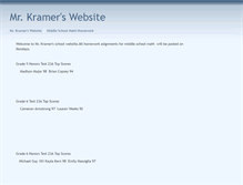 Tablet Screenshot of mcskramer.educatorpages.com