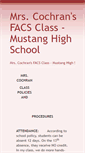 Mobile Screenshot of mustangfacs.educatorpages.com