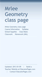 Mobile Screenshot of mrwlee.educatorpages.com
