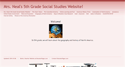 Desktop Screenshot of neal.educatorpages.com