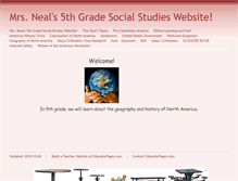 Tablet Screenshot of neal.educatorpages.com