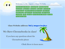 Tablet Screenshot of mrgarcia.educatorpages.com