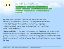 Tablet Screenshot of mswolf.educatorpages.com