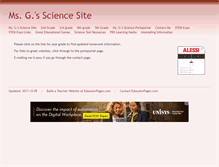 Tablet Screenshot of gottscience.educatorpages.com