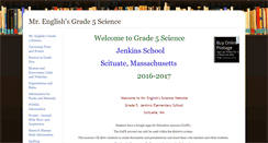 Desktop Screenshot of englishscience.educatorpages.com