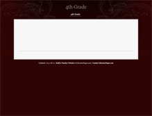 Tablet Screenshot of fourthgrade.educatorpages.com