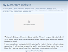 Tablet Screenshot of bjohnson.educatorpages.com