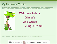 Tablet Screenshot of mrsglaser.educatorpages.com