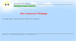 Desktop Screenshot of leonessa.educatorpages.com