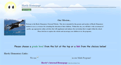 Desktop Screenshot of hardyelem.educatorpages.com