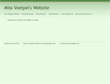 Tablet Screenshot of missvoelpel.educatorpages.com