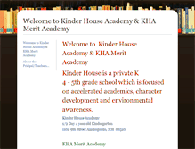 Tablet Screenshot of kinderhouse.educatorpages.com