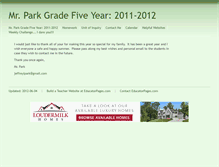 Tablet Screenshot of mrpark5.educatorpages.com
