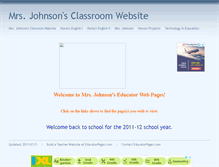 Tablet Screenshot of ajohnsonca.educatorpages.com