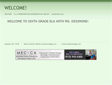 Tablet Screenshot of msmdesimone.educatorpages.com