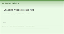 Desktop Screenshot of mrmejia.educatorpages.com