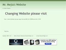 Tablet Screenshot of mrmejia.educatorpages.com