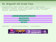 Tablet Screenshot of msbrigandi6th.educatorpages.com